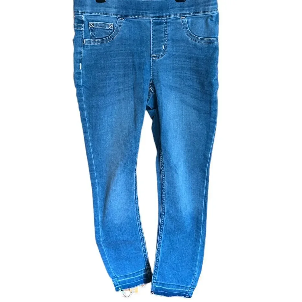 Justice light wash like new girls jeggings size 8‎
